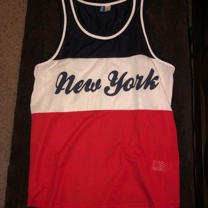 New York Yankee Mesh Tank Top